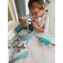 Tovla Jr. Kids Cooking Set - Spatula, Whisk, Tongs & Rolling Pin