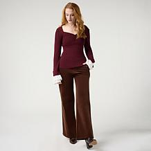 Tower Hill by Christie Brinkley Lace Cuff Top
