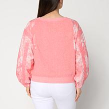 Tower Hill by Christie Brinkley Mixed Media Sweater