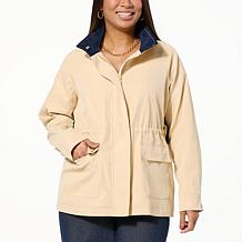 Tower Hill by Christie Brinkley Raglan Sleeve Utility Jacket