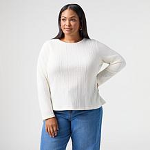 Tower Hill by Christie Brinkley Textured Funnel Neck Top