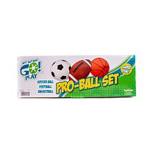 Toysmith Get Outside Go Play! Outdoor Pro Ball Set 3 ball set