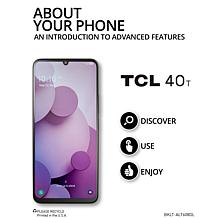 Tracfone TCL 40T HD+ with 1500 Min/Text/Data, Case and Accessories