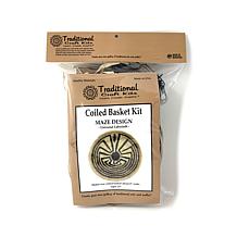 Traditional Craft Kits Coiled Basket Kit - Maze Design