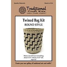 Traditional Craft Kits Twined Bag Kit - Round Style