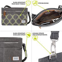 Travelon Anti-Theft Heritage Small Crossbody Clutch