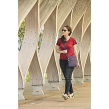 Travelon Classic Anti-Theft Slim Double Zip Crossbody