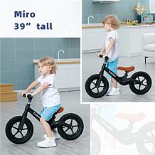Trimate Toddler Balance Bike, Black No Pedal Sport Bike