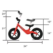 Trimate Toddler Balance Bike, Red No Pedal Sport Bike