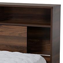 Tristan 1-Drawer Queen Size Platform Storage Bed with Shelves