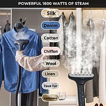 True & Tidy 1800W Professional Garment Steamer with Smart Auto-Off