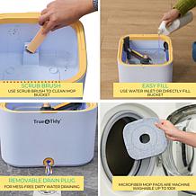 True & Tidy Dual Bucket Spin Mop System with Triple Jet Stream
