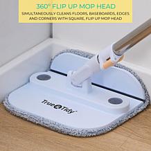 True & Tidy Dual Bucket Spin Mop System with Triple Jet Stream