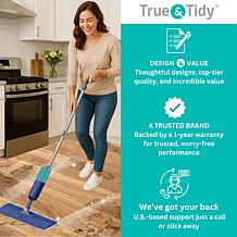 True & Tidy SPRAY-250 Spray Mop with Refillable Bottle