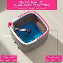 TrueClean Mop & Bucket System with Silicone Floor Sweeper