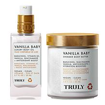 Truly Beauty Vanilla Baby Luxury Body Oil & Body Butter 2pc Set