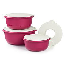 KitchenAid Classic 3-Piece Red Plastic Mixing Bowl Set KE175OSERA - The  Home Depot