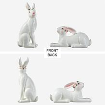 Two-Count Resin Easter Bunny Table Decor