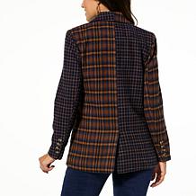 TWRHLL by Christie Brinkley Double-Breasted Blazer with Patch Pockets