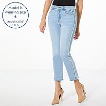 TWRHLL by Christie Brinkley Frayed Sideseam Jean