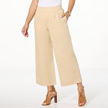 rehellinen tuck culotte ベージュ TWRHLL by Christie Brinkley Pull-On Culotte | HSN