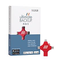 Ultimate Backup 4-in-1 512GB Backup Device with Antivirus