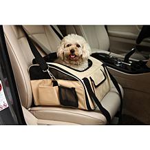 Ultra-Lock Collapsible Travel Folding Pet Car Seat Carrier