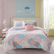 Urban Habitat Kids Cloud Cotton Reversible Coverlet Set, Pink - Twin