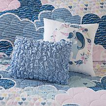 Urban Habitat Kids Cotton Reversible Coverlet Set, Blue - Full/Queen
