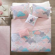 Urban Habitat Kids Cotton Reversible Coverlet Set, Pink - Full/Queen