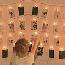 USB-Powered 50 LED Warm White Clip-On String Lights 16.5-foot 