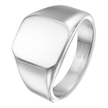 Van Heusen Men's Stainless Steel Square Signet Ring