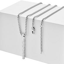 Van Heusen Twisted Vertical Tube Bar Pendant Necklace