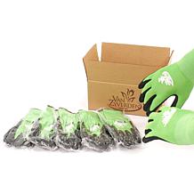 Van Zyverden VZ Logo Green Gardening Gloves - 6 Pairs