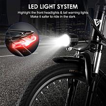 Vanpowers 750W Folding 48V E-Bike w/4"LCD Display & Integrated Battery