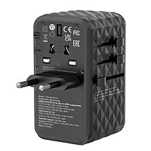 Verbatim UTA-06 Gan III Universal Travel Adapter 100W – USB-C, USB-A