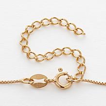 Vertical Name & Birthstone Crystal Adjustable Necklace