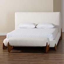 Vinicio Mid-Century Modern Bedroom Set with Bed & Bench