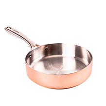 Vintage Polished Tri-Ply Copper 7" Saucepan 2qt. with Lid