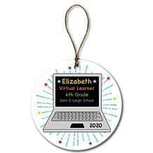 Virtual Learner Personalized Ceramic Ornament