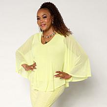 Vivica A. Fox Collection Signature Ruched Knit Midi Dress | HSN