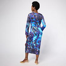 Vivica A. Fox Collection Printed Scuba Dress