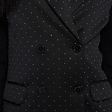 Vivica A. Fox Collection Rhinestone-Embellished Cape Jacket