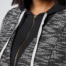 VIVICA A. FOX Collection Scuba Knit Boucle Jacket