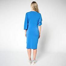 Vivica A. Fox Collection Studded Asymmetric Dress