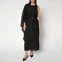 Vivica A. Fox Collection Textured Gauze One-Sleeve Dress