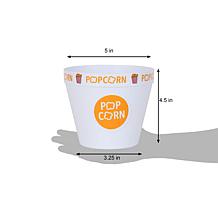 Wabash Valley Farms 5Pc Yellow Popcorn Bowl Set with Kernel Catcher