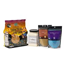 Wabash Valley Farms Jumbo Sweet Carmel & Blue Raspberry Popcorn Set