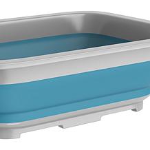 Wakeman Outdoors 10L Collapsible Portable Wash Basin, Blue