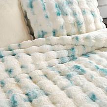 Warm & Cozy Faux Fur Bubble Comforter Set